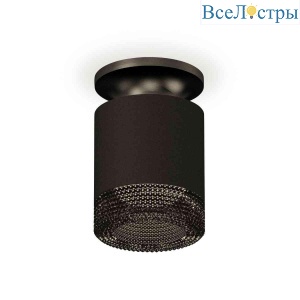 Комплект накладного светильника Ambrella light Techno Spot XS7402064 SBK/PBK/BK черный песок/черный полированный/тонированный (N7926, C7402, N7192)