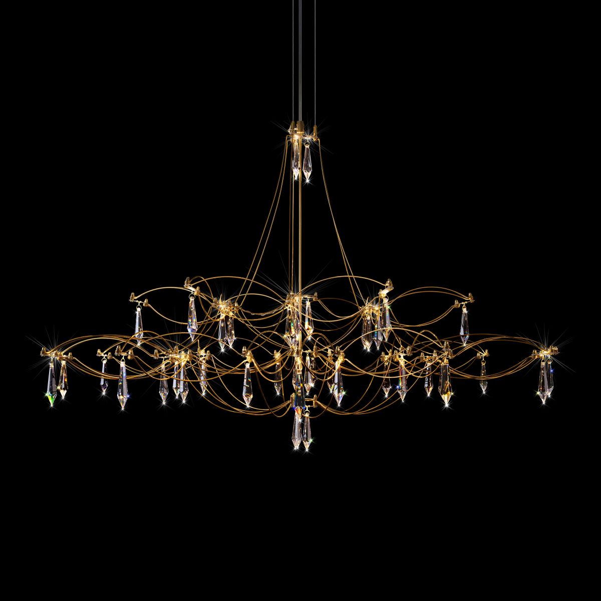 подвесная люстра loft it mira 10590/1000 gold asfour