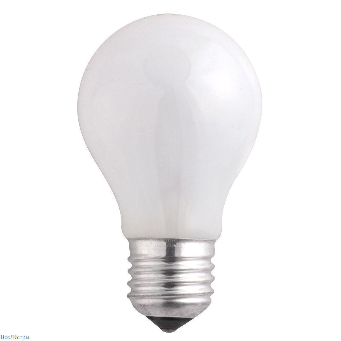 лампа накаливания jazzway e27 60w 2700k матовая 3320423