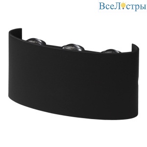 Уличный настенный светильник ЭРА WL12 BK Б0034611