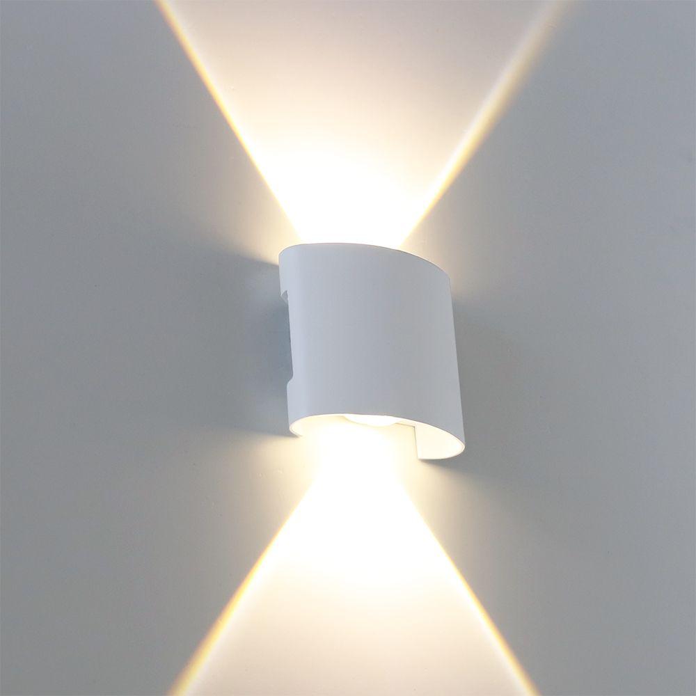 уличный настенный светодиодный светильник arte lamp bosto a3122al-2wh