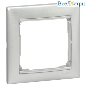 Рамка 1-постовая Legrand Valena алюминий 770151
