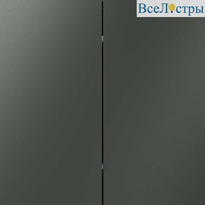 Проходной переключатель встраиваемый Voltum S70 двухклавишный 10А, (титан) VLS020306