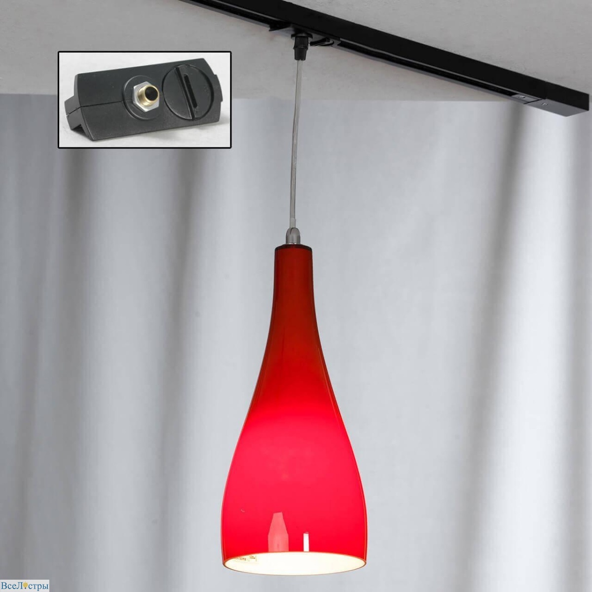 трековый светильник однофазный lussole rimini track lights lsf-1156-01-tab