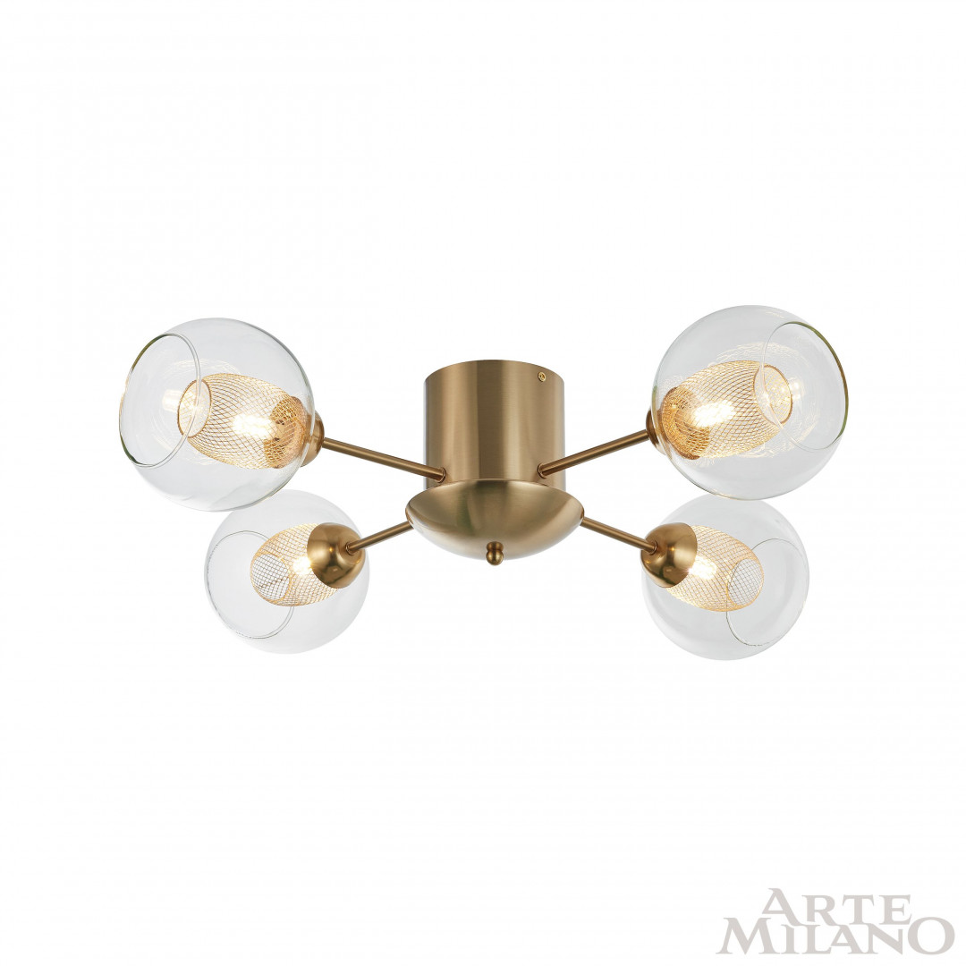 потолочная люстра arte milano 272880/4 gd