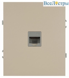 Розетка Эра Arktik 16-3107-04 информационная RJ45 шампань Б0070477