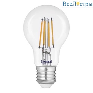 Филаментная светодиодная лампа General GLDEN-A60S-13-230-E27-2700 645900