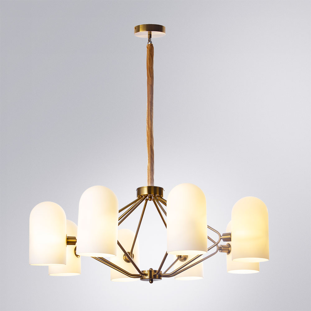 подвесная люстра arte lamp cassel a5454lm-8pb