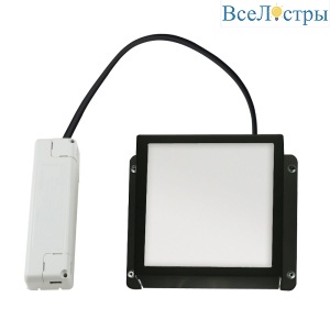 Встраиваемый светильник Uniel Grilyato mini ULP-1010 7W/4000К IP40 GRILYATO OPAL BLACK UL-00012449