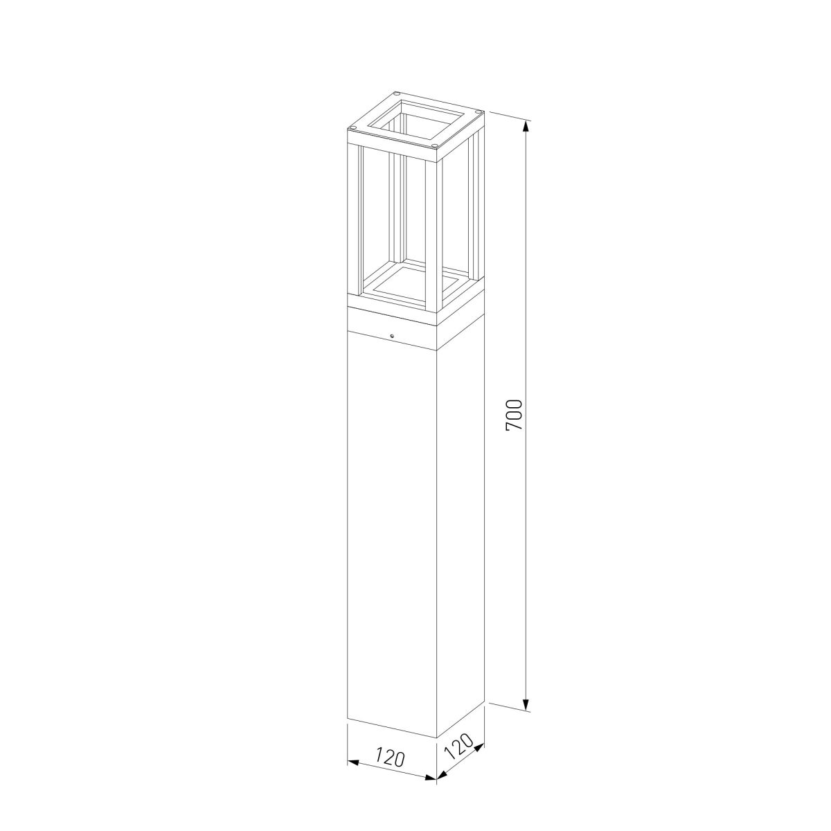ландшафтный светильник elektrostandard frame 1529 techno led черный 4690389219122 a072092