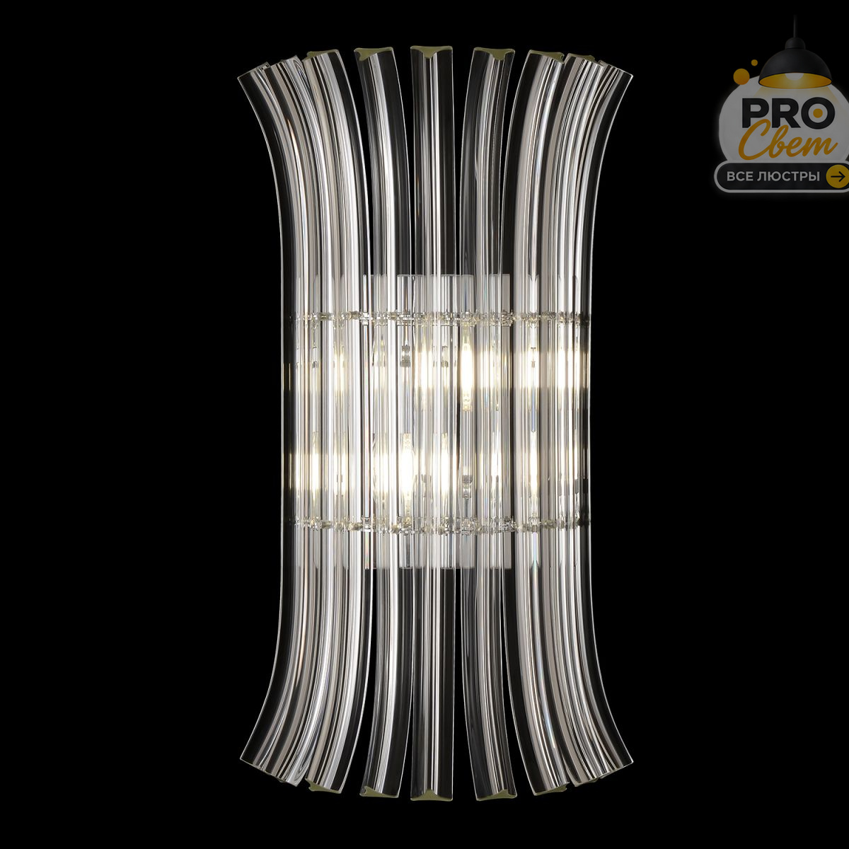 настенный светильник crystal lux cascada ap2 chrome