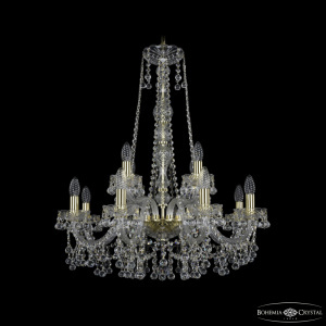 Подвесная люстра Bohemia Ivele Crystal 1409/8+4/240/h-77 G