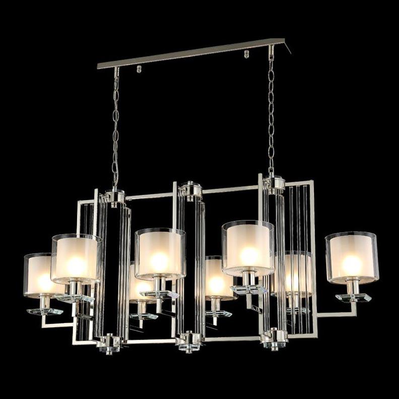 подвесная люстра crystal lux nicolas sp8 l1000 gold/white