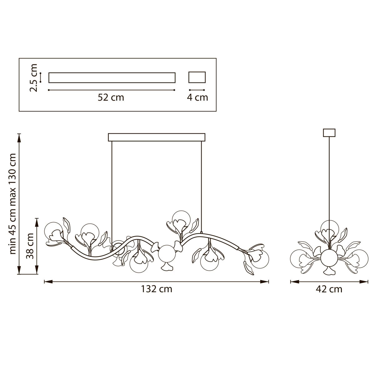 подвесная люстра lightstar ceramo bw 799087
