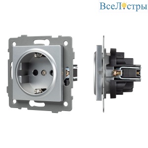 Механизм электрической розетки Arlight SCT-MEU1-PL-GR-V (250V, 16A) 049816
