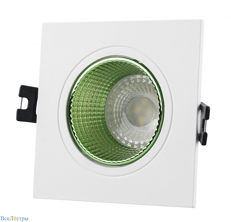 встраиваемый светильник denkirs dk3071-wh+gr