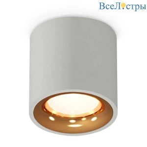 Комплект накладного светильника Ambrella light Techno Spot XS7533024 SGR/PYG серый песок/золото желтое полированное (C7533, N7014)