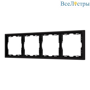 Рамка пластиковая Arlight FRM-NOBE-SFPL-4-BK 054224