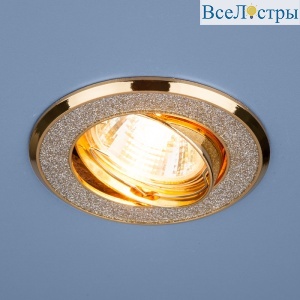 Встраиваемый светильник Elektrostandard 611 MR16 SL/GD серебряный блеск/золото 4690389066696