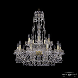 Подвесная люстра Bohemia Ivele Crystal 1409/10+5/240/h-77 G