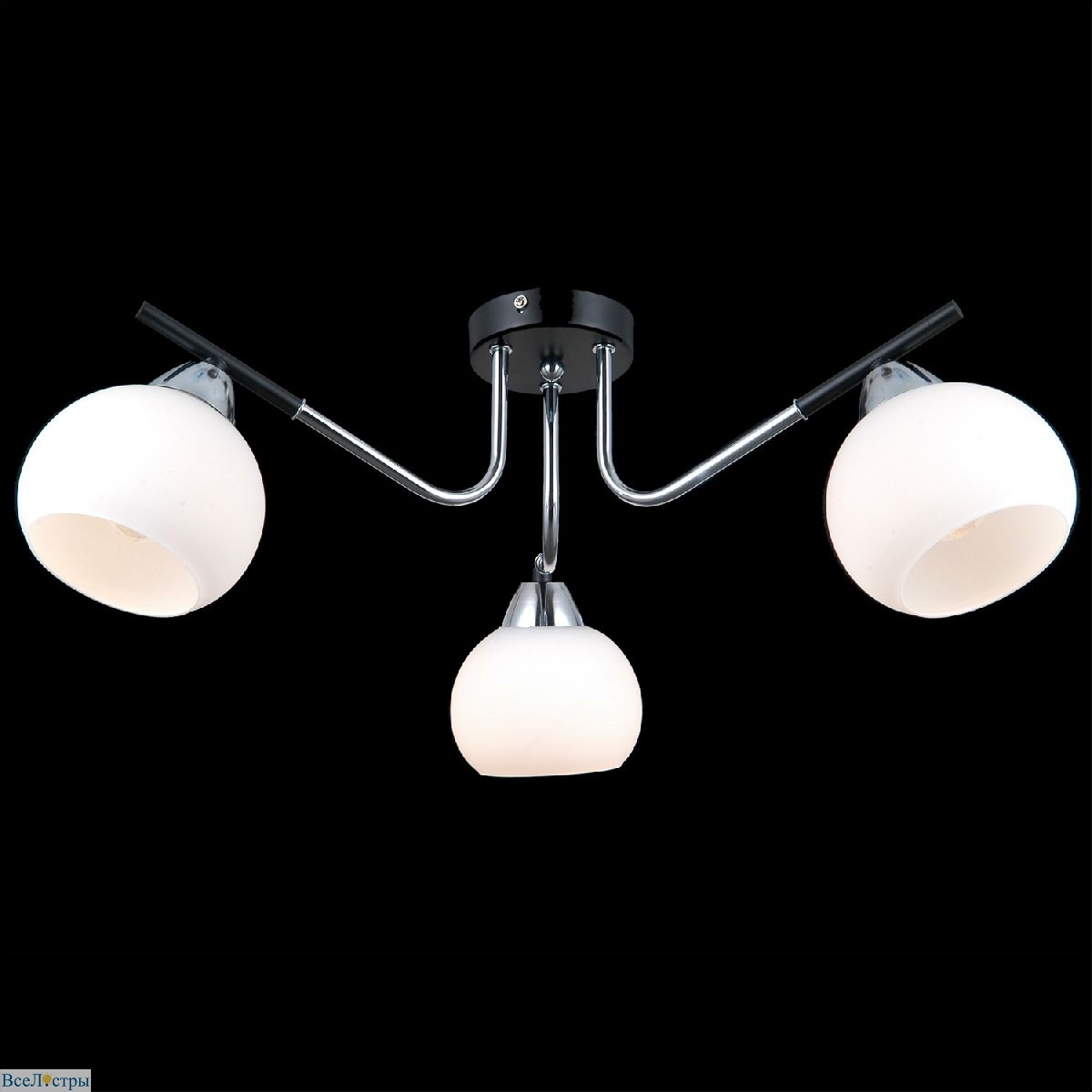 потолочная люстра illumico il0713-3csq-24 bk cr libra