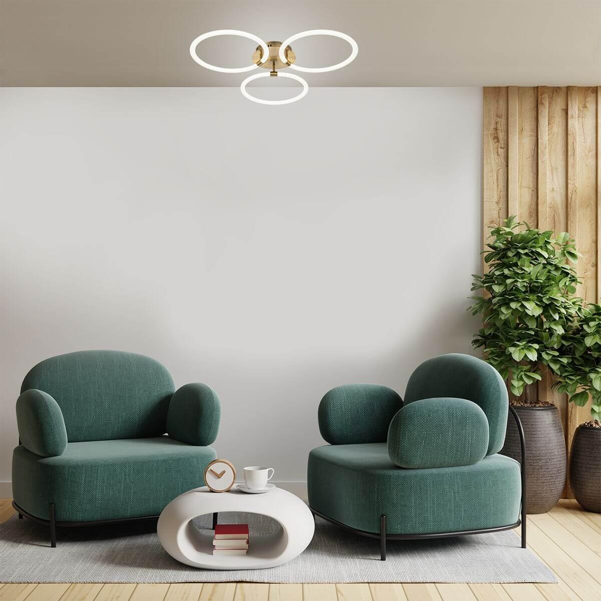 потолочная светодиодная люстра escada tube 10279/3led