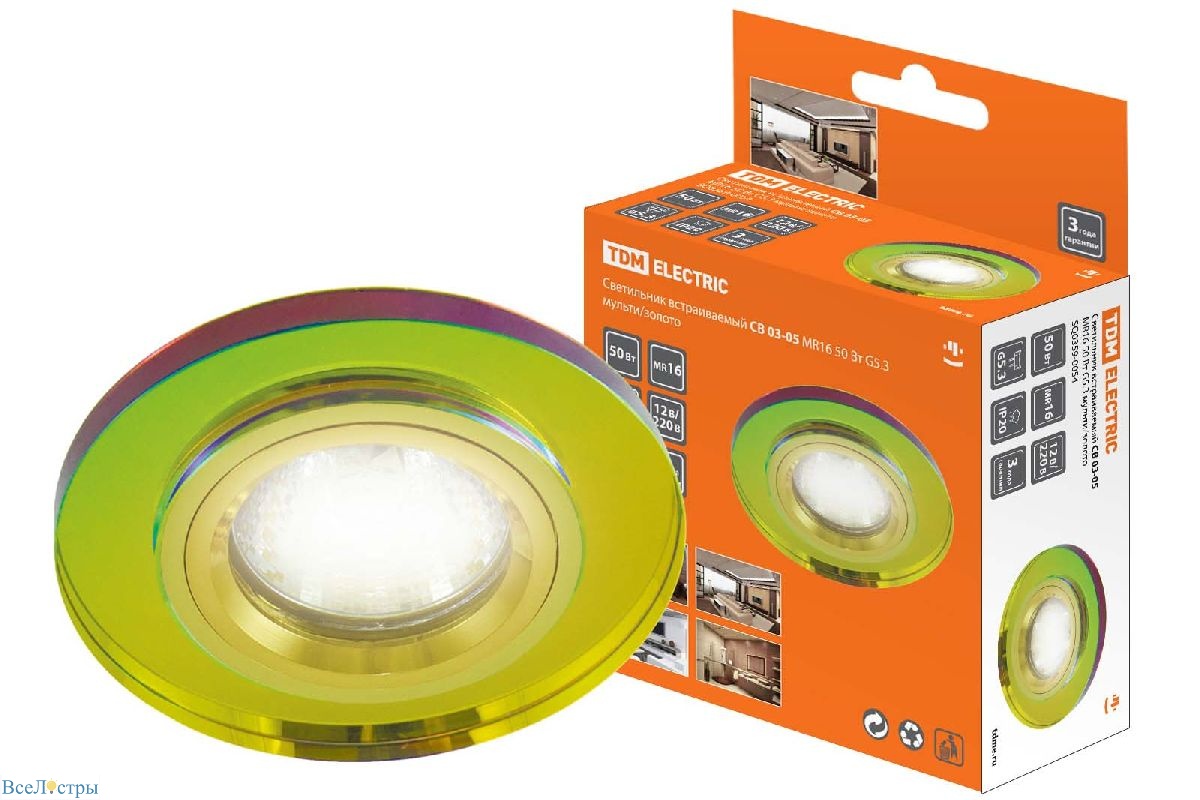встраиваемый светильник tdm electric св 03-05 sq0359-0054