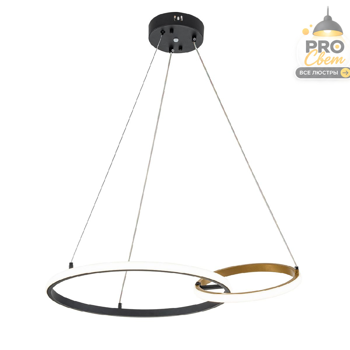 подвесной светильник escada relation 10230/2led black/gold