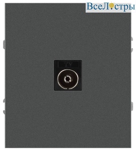 Розетка Эра Arktik 16-3101-06 TV одиночная графит Б0070469