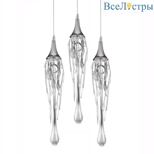 Подвесной светильник Delight Collection Goddess Tears P68009L-3/R chrome