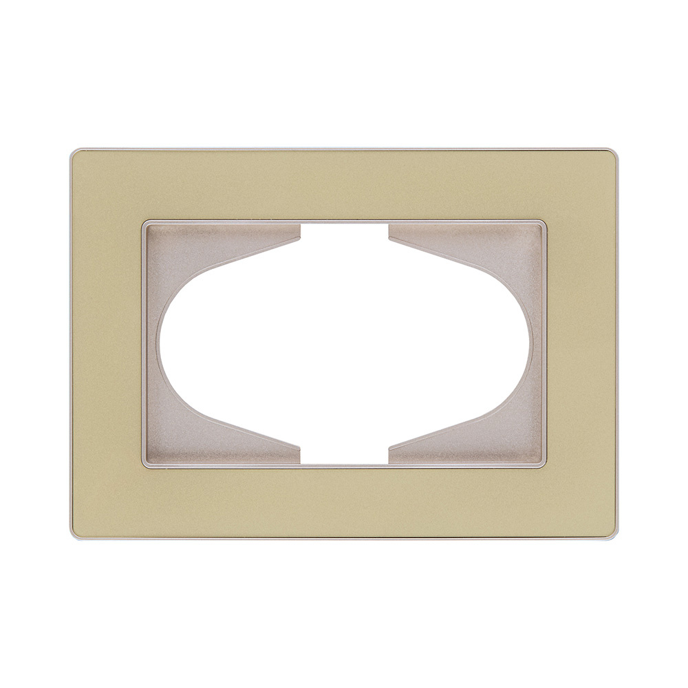 рамка для двойной розетки, золотой kollinger eleganz acryl ea120gd