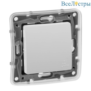 Переключатель одноклавишный Legrand Etika 10A 250V белый 672200