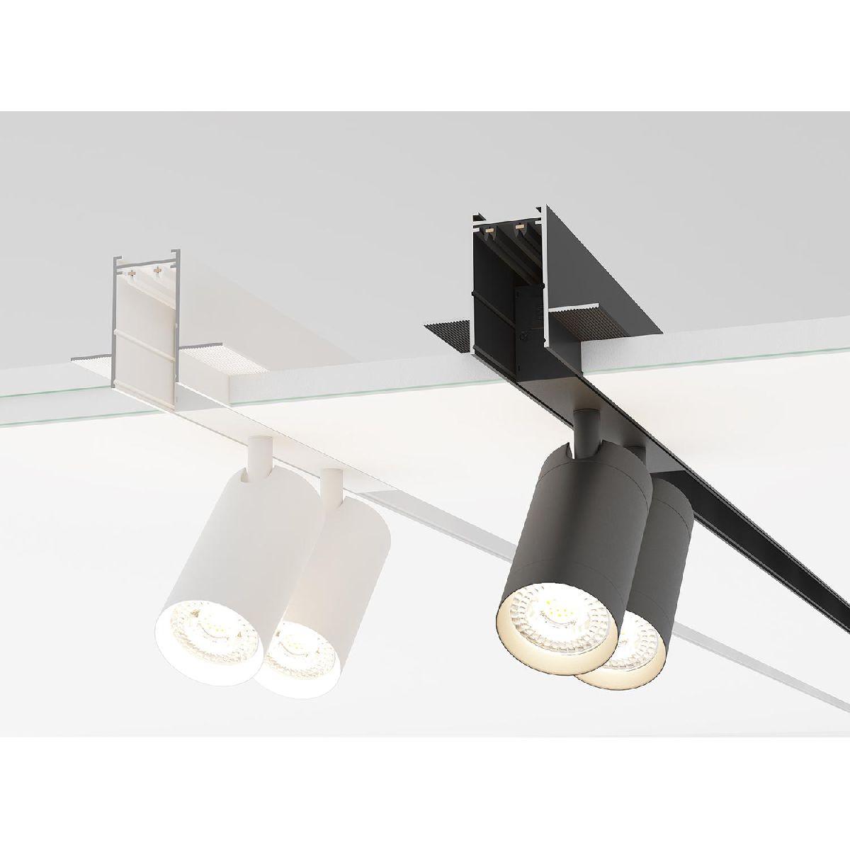 шинопровод встраиваемый denkirs smart hide tr2012-bk/1
