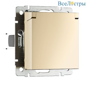 Розетка с защитной крышкой Werkel 4690389212871 W1171211 a069581