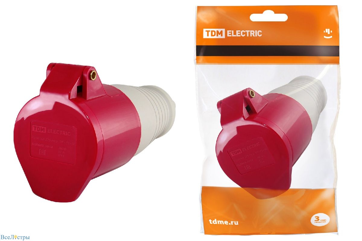 розетка переносная tdm electric sq0603-0014