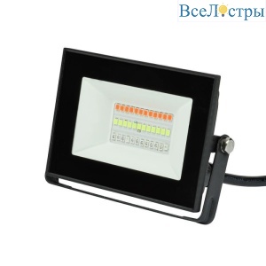 Прожектор светодиодный (UL-00007144) Uniel 20W ULF-F60-20W/RGB IP65 200-240В Black