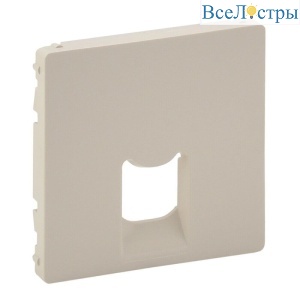 Лицевая панель Legrand Valena Life розетки телефонной RJ-11/Ethernet RJ-45 слоновая кость 755411