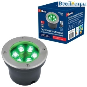 Ландшафтный светодиодный светильник (UL-00006822) Uniel ULU-B11A-6W/Green IP67 Grey