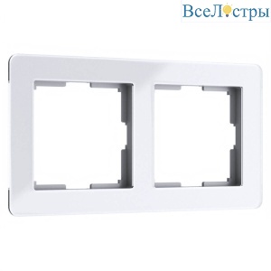 Рамка на 2 поста Werkel Acrylic белый 4690389184840 W0022701
