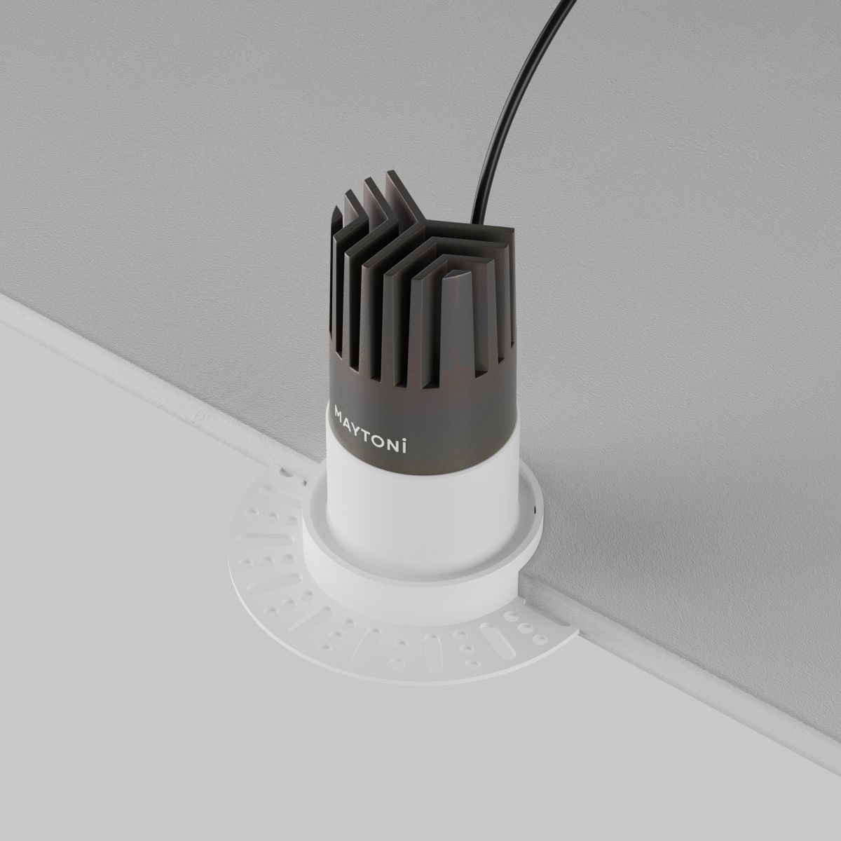 встраиваемый светильник maytoni technical dip dl120-10w-3k-trs-w