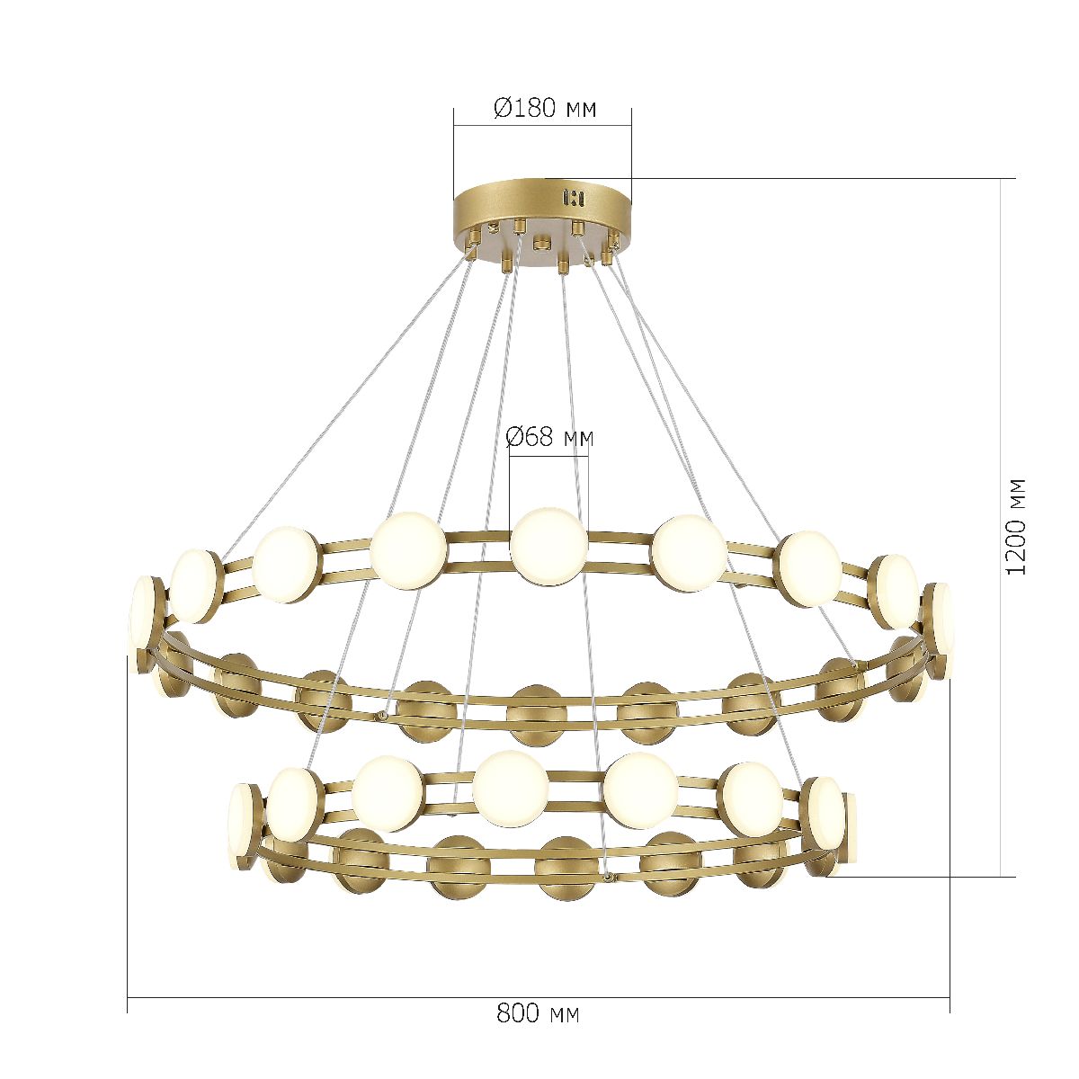 подвесная люстра st luce monro sl6610.203.36