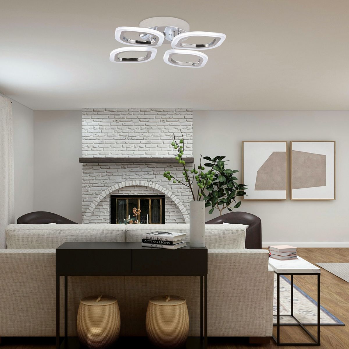 потолочный светильник escada ella 10222/4led chrome