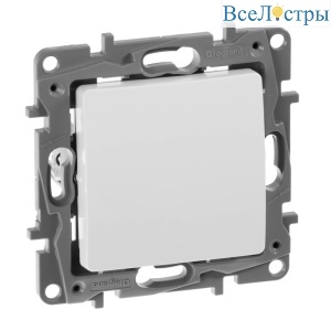 Выключатель одноклавишный Legrand Etika 10A 250V белый 672201