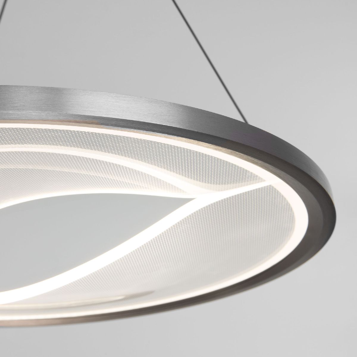 подвесной светильник eurosvet occhio 40026/1 led серый a069308