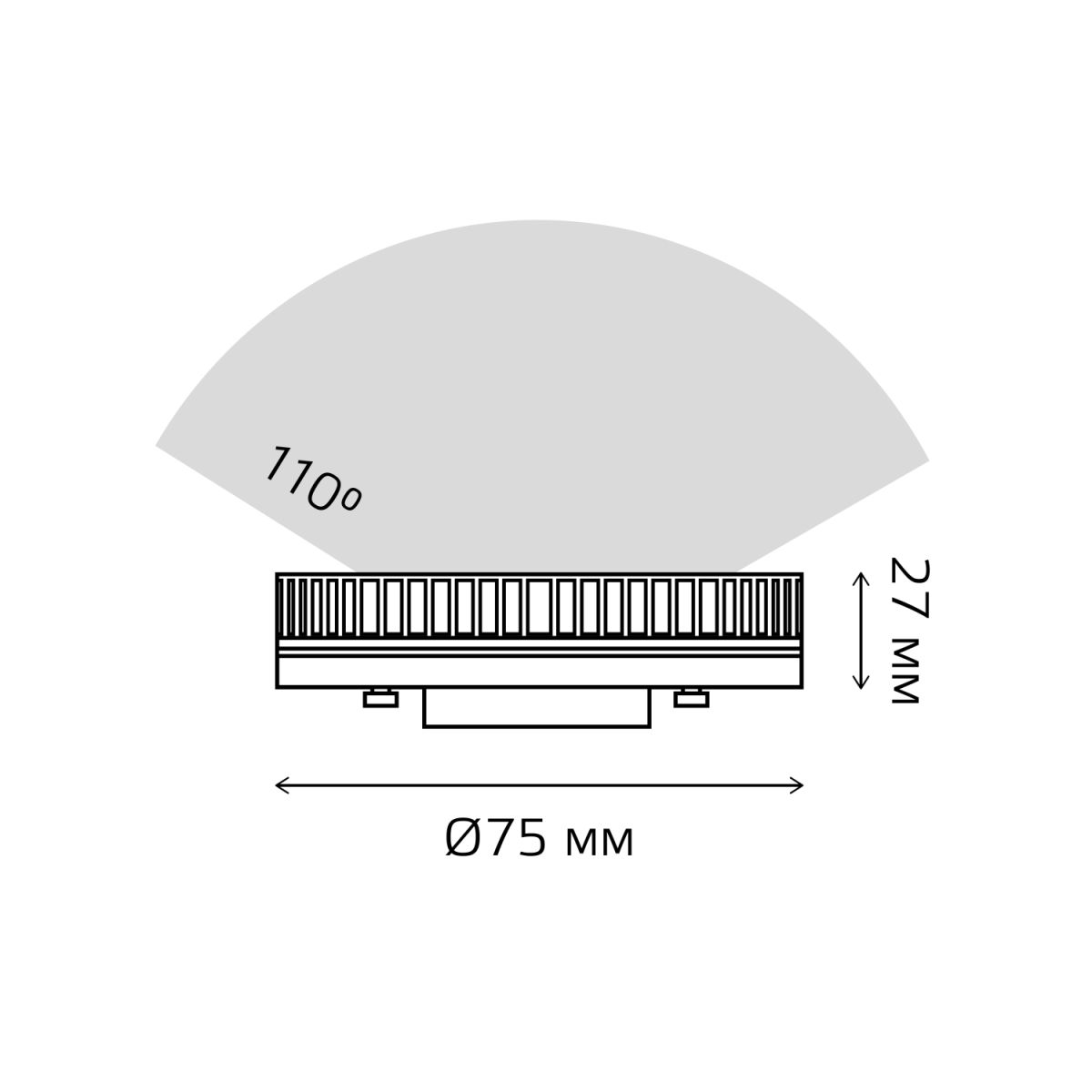 лампа светодиодная gauss elementary gx53 10w 4100k (10 шт.) 84820x