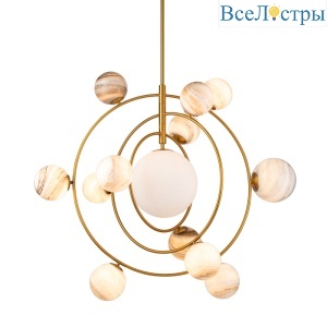 Люстра на штанге Delight Collection Planet KG1122P-13 brass