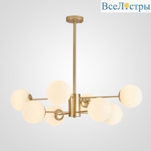 Люстра на штанге ImperiumLoft Roundi Brass 305756-23