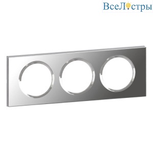 Рамка 3-постовая Legrand Celiane зеркало 069123
