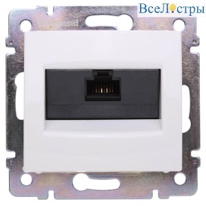 Розетка компьютерная RJ45 Legrand Valena 6 кат UTP с захватами белая 774246
