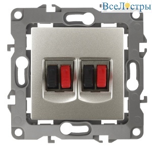 Розетка аудио двойная Эра 12-3112-15 Б0027470